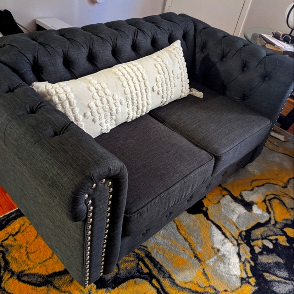 Kelly Clarkson Home Couch Set in Dark Grey - Picture 2 of 4